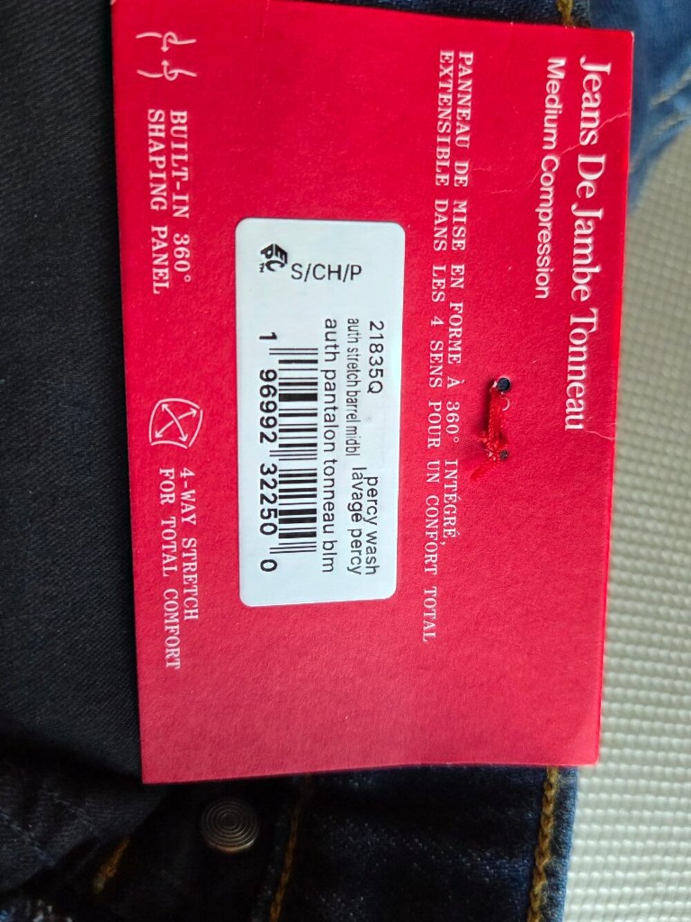 NWT SPANXshape Authentic 360 Barrel Leg Jeans - Adriatic Blue (Size S) - Picture 11 of 13